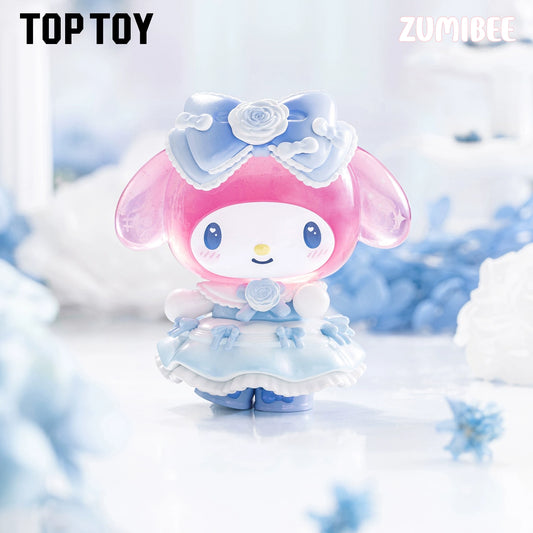 Toptoy Sanrio Family Romantic Wedding Series Blind Box Hello Kitty Cat Kuromi Cute Ornaments