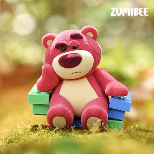 DSN Strawberry Bear 3rd Generation Charming Big BOSS Blind Box Flocking Figure