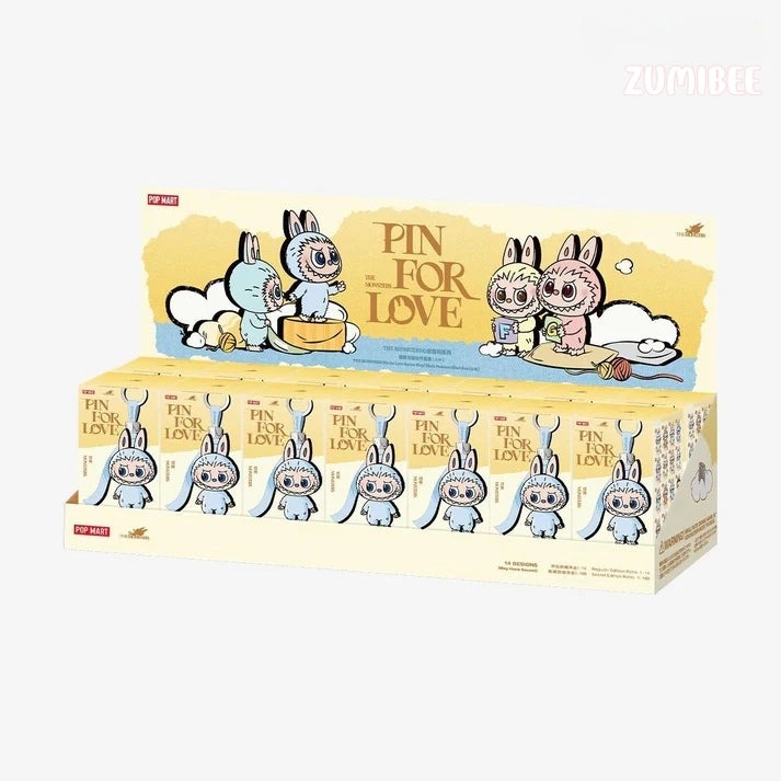THE MONSTERS Pin for Love Series-Vinyl Plush Pendant Blind Box (A-M)
