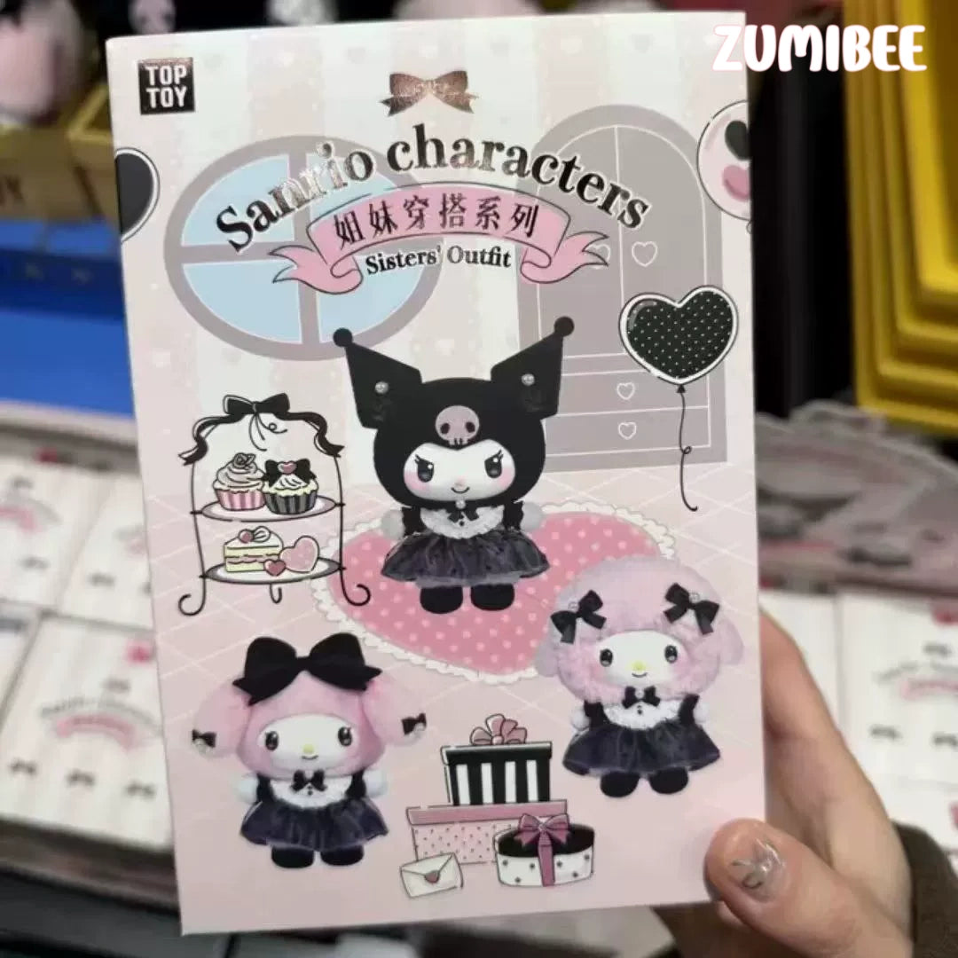 TOPTOY Characters Sisters' Outfit Series Plush Pendant Dolls, Blind Box