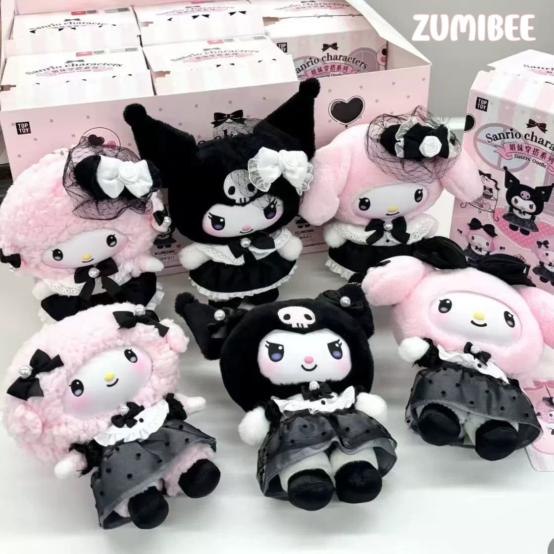 TOPTOY Characters Sisters' Outfit Series Plush Pendant Dolls, Blind Box