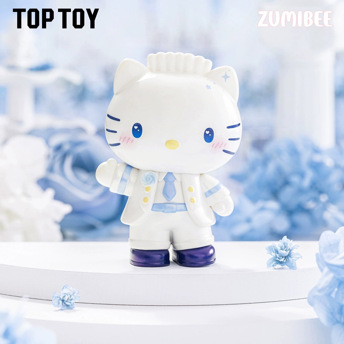 Toptoy Sanrio Family Romantic Wedding Series Blind Box Hello Kitty Cat Kuromi Cute Ornaments