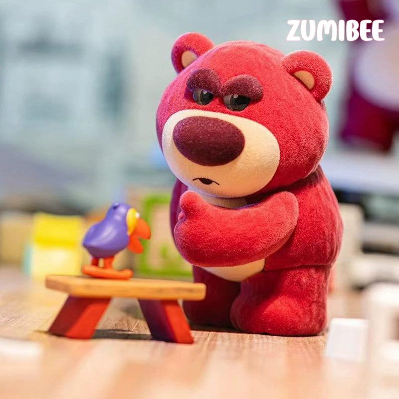 DSN Strawberry Bear 3rd Generation Charming Big BOSS Blind Box Flocking Figure