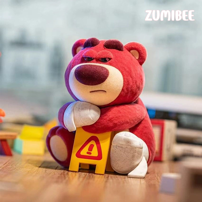 DSN Strawberry Bear 3rd Generation Charming Big BOSS Blind Box Flocking Figure