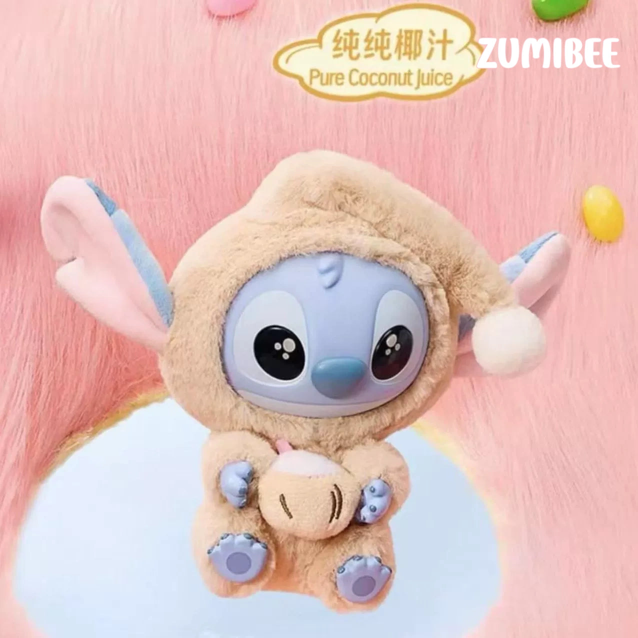 MINISO Stltch Eat Something Before Sleep Series Vinly Plush Dolls, Blind Box