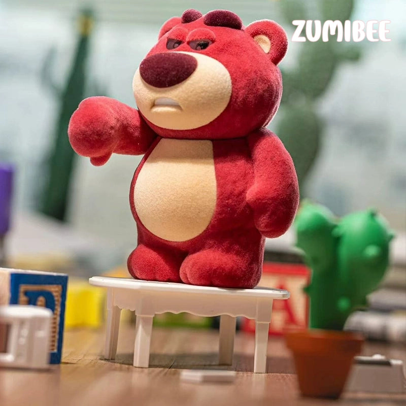 DSN Strawberry Bear 3rd Generation Charming Big BOSS Blind Box Flocking Figure