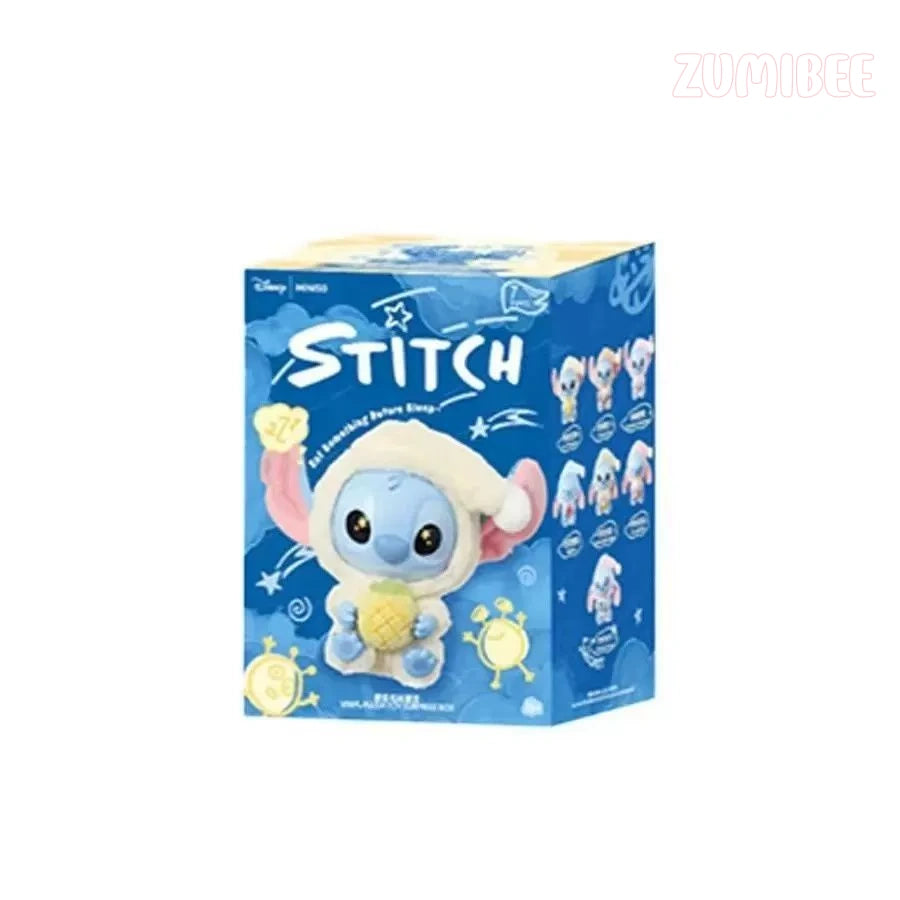 MINISO Stltch Eat Something Before Sleep Series Vinly Plush Dolls, Blind Box