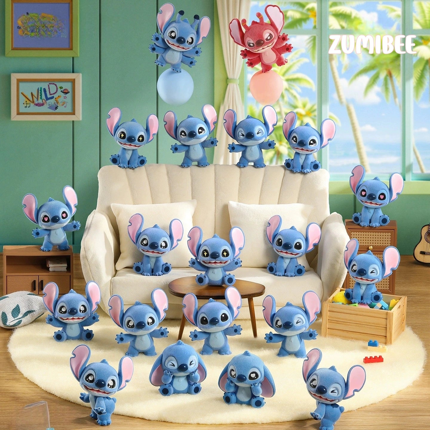 TOPTOY Stitch MINI velvet series blind box